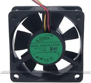 for ADDA 6CM 6025 AD0612LX-A73GL Hypro alloy bearing Cooling fan with 12V 0.08A 3 Wires 3Pins Connector for ADDA 6CM 6025 AD0612LX-A73GL Hypro alloy bearing Cooling fan with 12V 0.08A 3 Wires 3Pins Connector