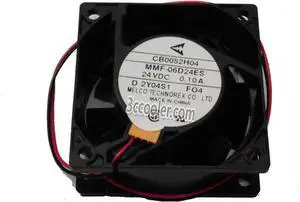 for Original Melco 6CM 60*25mm MMF-06D24ES FO4 CB00524H04 24V 0.1A 2 Wires 2 Pins Inverter Fan for YASKAWA PLC ABB
