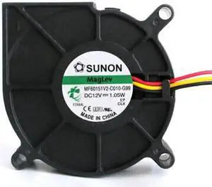 for Original SUNON MF60151V2-C010-G99 6CM turbo blower with DC12V 1.05W 60*60*15mm 3 Wires 3pins Connector for Original SUNON MF60151V2-C010-G99 6CM turbo blower with DC12V 1.05W 60*60*15mm 3 Wires 3pins Connector