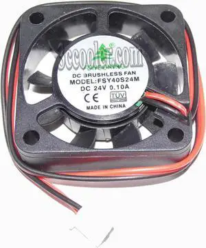 for 10 Pcs FSY 40*10mm 4cm FSY40S24M Square Cooling fan with 24V 0.1A 2-Wires 2 Pins Connector for 10 Pcs FSY 40*10mm 4cm FSY40S24M Square Cooling fan with 24V 0.1A 2-Wires 2 Pins Connector