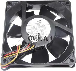for Original Melco 9CM 90*25mm MMF-09C24TS RM1 CA13220H01 24V 0.2A 3 Wires 3 Pins inverter Fan for PLC ABB Yaskawa device