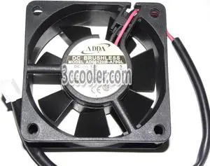 for ADDA 60x25mm AD0612HB-A70GL 12V 0.23A 2 Wires 2 Pins Case Fan 6CM CPu Cooler for ADDA 60x25mm AD0612HB-A70GL 12V 0.23A 2 Wires 2 Pins Case Fan 6CM CPu Cooler