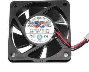 for ARX 60*15mm 6cm FD1260-S3012C DC12V 0.13A 2 wires 2 pins Case fan cpu cooler for ARX 60*15mm 6cm FD1260-S3012C DC12V 0.13A 2 wires 2 pins Case fan cpu cooler