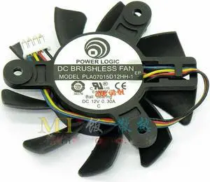 for Power Logic PLA07015D12HH-1 12V 0.3A 4 wires 4 pins vga fan graphics card cooler