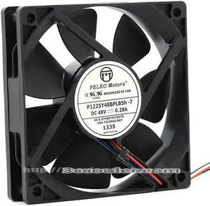 for DC Brushless Square Cooler of PELKO 12025 P1225Y48BPLB5h-7 with 48V 0.28A 13.44W