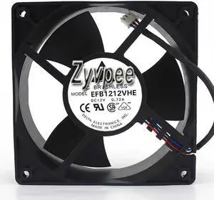 for DC square Cooler, Delta 12038 EFB1212VHE 12V 0.72A R00 3-Wires 3 Pins case fan