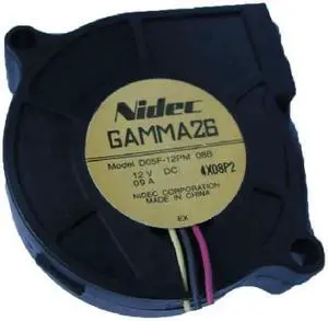 for Blower Cooling Fan of NIDEC 5015 D05F-12PM with 12V 0.09A 3-Wires for Blower Cooling Fan of NIDEC 5015 D05F-12PM with 12V 0.09A 3-Wires