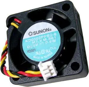 for Sunon 0.6w DC 5v Y0301 CPia 25x10mm Fan KD0502PFB2-8 Dell Exhaust 22NUX V2