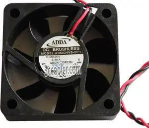 for ADDA 50x15mm AD5024VB-D71 24V 0.15A 2 Wires 2 Pins Case Fan 5cm square cooler