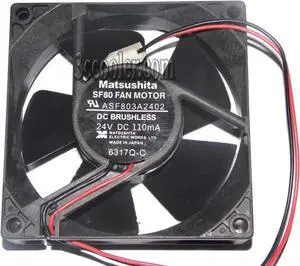 for MATSUSHITA 8CM 80*25mm SF80 ASF803A2402 6317Q-C 24V 110mA 2 Wires 2 Pins inverter fan Case cooler