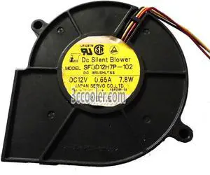 for Servo 9733 97*33mm SFBD12H7P-102 12V 0.65A 7.8W 3 Wires Case blower 10 Server cpu cooler