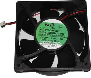for Servo 12038 120*38mm SCNDM24Z7-912 24V 0.37A 9W 2 Wires 2 Pins Case fan 12CM inverter server power cooler