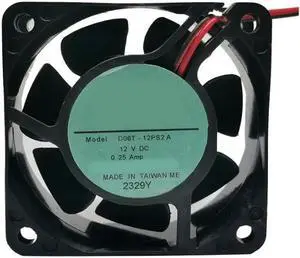 60MM D06T-12TS2 12V 0.25A 2 Wires 6CM Cooling Fan 60x25MM 60MM D06T-12TS2 12V 0.25A 2 Wires 6CM Cooling Fan 60x25MM