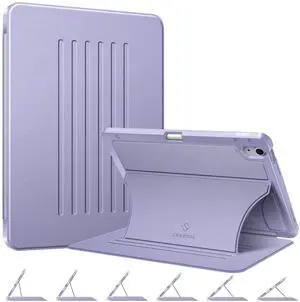 Fintie Magnetic Stand Case for iPad Air 11-inch M3 (2025) / M2 (2024), iPad Air 5th (2022) / 4th Generation (2020) 10.9 Inch - Multiple Angles Shockproof TPU Cover with Pencil Holder, Lilac Purple