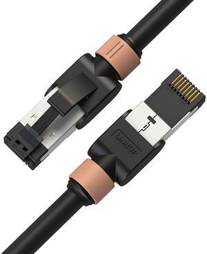 LINKUP - [Tested with Versiv CableAnalyzer Cat7 Ethernet Cable -2 FT (12 Pack) 10G Double Shielded RJ45 S/FTP | Network Internet LAN Switch Router Game | High-Speed | 26AWG Black