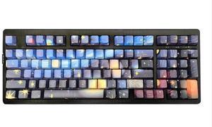 ZORNHER ZH980 Wireless Mechanical Gaming Keyboard,95% Blue Custom Creamy Keyboard with Number Pad,Starry Night Dye Sublimation PBT Keycaps,Pre-lubed Linear Switches,Hot-Swappable,RGB Backlit
