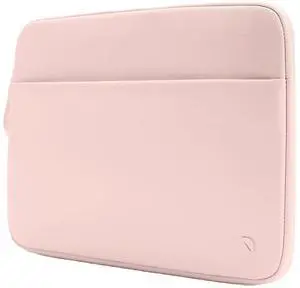 Incase A.R.C. Sleeve with ReSpun 100% Recycled Polyester - 13" & 14" MacBook/Laptop & iPad/Tablet Case - Cushioned Faux Fur Lining, External Zippered Slip Pocket - Peach