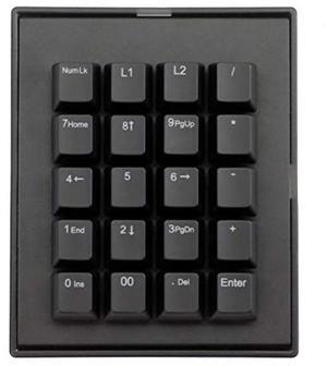 Max Keyboard Falcon-20 Programmable Macropad Mechanical Keyboard, Backlit Multicolor LED, Cherry MX RGB Switch (Cherry MX RGB Brown)