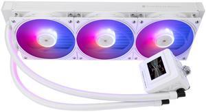Thermalright FW360 SE ARGB White CPU Water Cooler with 3 PWM ARGB Fans with 2000RPM,IPS LCD Screen with 320*240 Resolution,Liquid CPU Cooler with 2-in LCD Display,PC Cooler for AM5,Intel LGA1851/1700