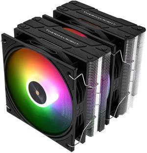 Thermalright Peerless Assassin 120 ARGB Black V3 CPU Air Cooler,6 Heat Pipes CPU Cooling,Dual 120MM CPU Fans,Black Top Cover,for AM4/AM5/Intel lga1851/1700/115X/1200/2011,PC Heat Sink Cooler