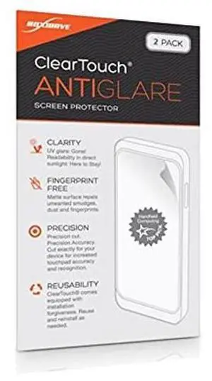 BoxWave Screen Protector Compatible with Toyota 2016 4Runner (6.1 in) - ClearTouch Anti-Glare (2-Pack), Anti-Fingerprint Matte Film Skin