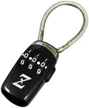 Dual USB Stick and Luggage Lock resettable Combination Protects Data and Your belongings Anti Theft and Memory Stick not Included (Black)