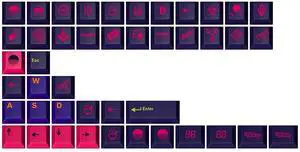 DROP + MiTo GMK Laser Custom Mechanical Keyboard Novelty Keycap Set - 44-Keys, Doubleshot ABS, Cherry Profile (Novelties)