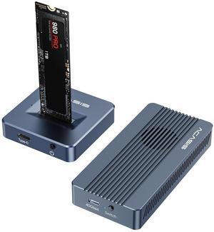 ACASIS 40Gbps M.2 NVMe SSD Enclosure & 10Gbps NVME SSD Reader Adapter, Aluminium Alloy Housing Fast Heat Dissipation, TBU 405 Pro for M1 M2 Pro/Max, Compatible with USB4/3.2/3.1/3.0/2.0