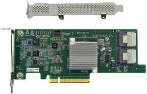 KCMconmey LSI 9207-8i Controller HBA Card, LSI 2308 SATA SAS Host Bus Adapter. 2 * SFF-8087 Internal 6Gbps, PCI-e 3.0 x8. IT Mode Firmware. Non RAID.