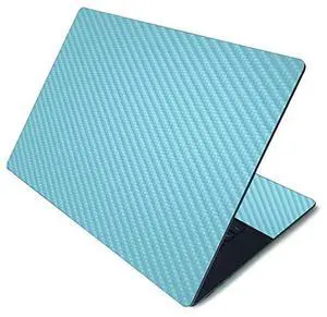 MightySkins Carbon Fiber Skin for Microsoft Surface Laptop 3 15" - Solid Baby Blue | Protective, Durable Textured Carbon Fiber Finish | Easy to Apply, Remove, and Change Styles | Made in The USA