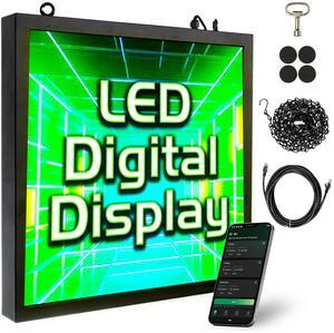 Green Light Innovations 20" x 20" WiFi Enabled, Full Color LED Advertising Display, Photo Frame, 5000cd/m^2 SMD LED Display, Digital Signage, Social Media Display
