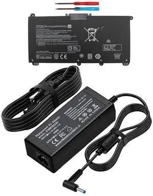 DMKAOLLK HT03XL Laptop Battery, 45W HP Laptop Charger Smart Blue Tip Replacement