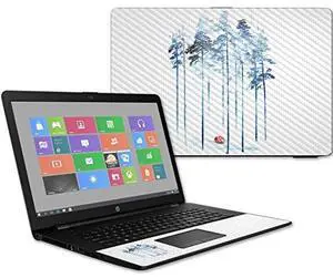 MightySkins Carbon Fiber Skin for HP 17T Laptop 17.3" (2017) - Sleeping in The Woods | Protective, Durable Textured Carbon Fiber Finish | Easy to Apply, Remove | Made in The USA