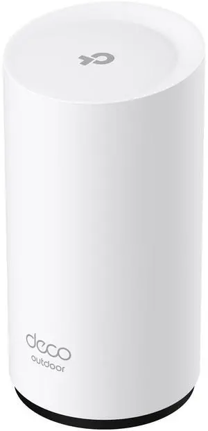 TP-Link BE5000 Dual-Band Wi-Fi 7 Outdoor Mesh WiFi Extender Unit Deco BE25-Outdoor (1-Pack) | Up to 2,800 sq.ft | 2*2.5G PoE+ Ports, IP65 Waterproof, MLO | Multiple Mounting Options | Secure by Design