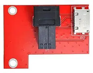 CY PCI-Express 4.0 Mini SAS HD SFF-8643 to Oculink SFF-8611 SFF-8612 PCBA Female Adapter with Bracket