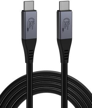 CableCreation 80Gbps USB 4 Cable 5FT, 120Gbps Bandwidth, 8K 60Hz Display, 240W Charging, Compatible with Thunderbolt 5,Thunderbolt 4/3, USB4, SSD, MacBook M4 Pro, Dock, eGPU