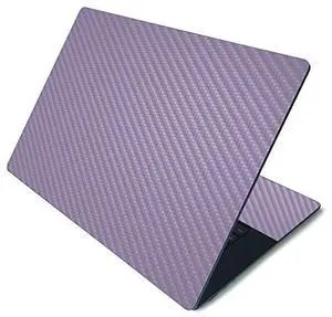 MightySkins Carbon Fiber Skin for Microsoft Surface Laptop 3 15" - Solid Lavender | Protective, Durable Textured Carbon Fiber Finish | Easy to Apply, Remove, and Change Styles | Made in The USA