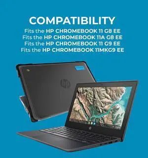 Gumdrop SlimTech Laptop Case Fits HP Chromebook 11 G8/G9 EE. Designed for K-12 Students, Teachers, and Classrooms - Drop Tested, Rugged, Lightweight, Shockproof Bumpers for Reliable Device Protection