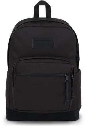 JanSport Right Pack Backpack - Durable Daypack with Padded 15" Laptop Sleeve, Spacious Main Compartment & Integrated Water Bottle Pocket - Monochrome Black