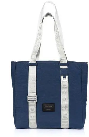ZIMEGO Stylish Casual Business Laptop Tote Bag - Durable Travel Top Handle Shoulder Bag, Navy