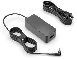 Round Barrel Fast Charger [UL Listed] Fit for LG Gram Laptop - (Replacement for LG Gram 65W 48W 45W 40W Travel Power Adapter) (Round Tip Only)