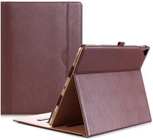 ProCase for iPad Pro 12.9 2017/2015 Case (1st & 2nd Generation), Stand Folio Case Cover for iPad Pro 12.9 Inch (Old Model 2017/2015), with Multiple Viewing Angles, Pencil Holder -Brown
