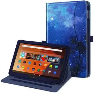Fintie Case for All-New  Fire HD 10 Tablet (13th/11th Generation, 2023/2021 Release) - Multi-Angle Stand Cover with Pocket Auto Wake/Sleep, Starry Sky