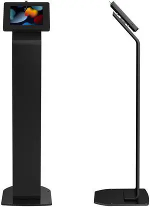 Locking Floor Stand - CTA Premium Locking Support Base Kiosk with Steel Body and Heavy-Duty Locking Enclosure with Keys for iPad Pro 13-inch (M4), iPad Pro 12.9-inch, iPad Air 13-Inch (M3 / M2)