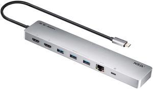 ATEN UH3240 11-in-1 USB-C 16" USB Hub, Dual Monitor 4K 120Hz Supports 8K 7680 x 4320 HDMI Display 100W Power Delivery PD 3.0 Compatible with macOS, Windows, Computer Laptops, iOS, iPadOS, Android