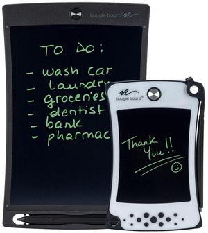 Boogie Board Jot Starter Kit with Reusable Writing Tablet (8.5 in) and Pocket Notepad (4.5 in), Gray