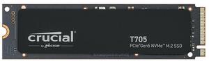 Crucial T705 2TB PCIe Gen5 NVMe M.2 SSD - Up to 14,500 MB/s - Game Ready - Internal Solid State Drive (PC) - +1mo Adobe CC - CT2000T705SSD3