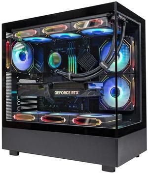 SEGOTEP Endura Pro+ - Full View Dual Tempered Glass - Detachable Panels - ATX Gaming Mid Tower Computer Case- 360mm Radiator Support- Black Color-3 Fans Include