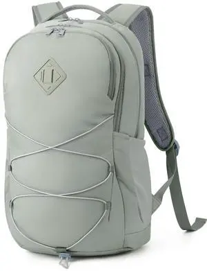 WANDF 15.6-Inch Laptop Backpack for Women Men Airline Approved Water Resistant Lightweight Travel Bag Casual Backpack for Weekender Business with Whistle Buckle & Elastic Strap (Green)