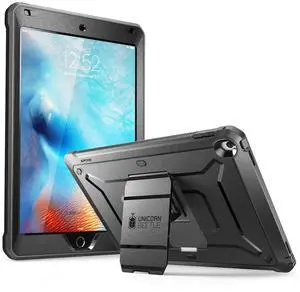 SUPCASE for iPad 9.7 Inch Case 6th/5th Generation (Unicorn Beetle Pro), [Built-in Screen Protector & Stand] Heavy Duty Full Body Shockproof Rugged Protective Case for iPad 9.7" 2018/2017, Black